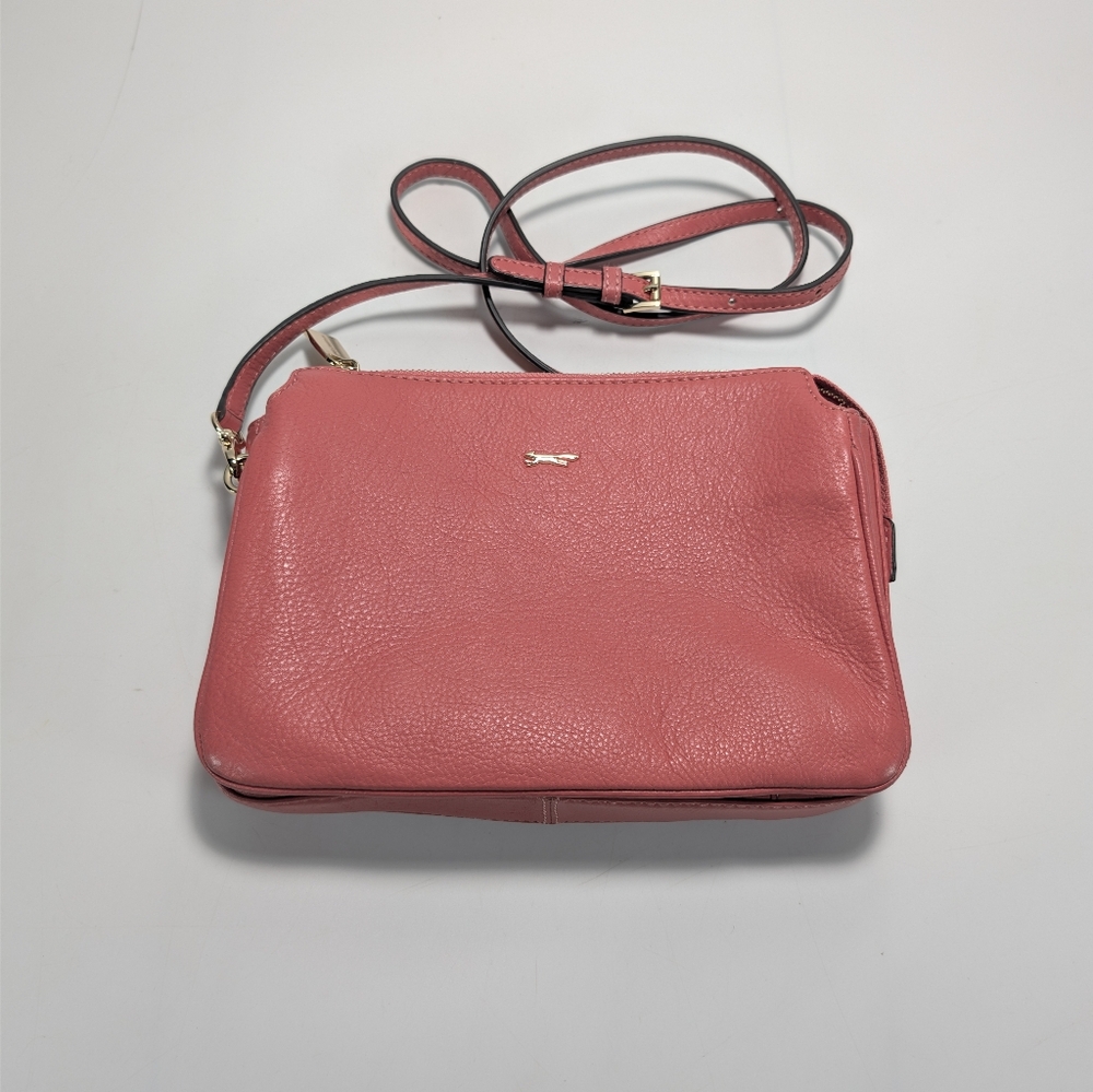 Paul Costelloe Pebbled Leather Shoulder Bag Purse